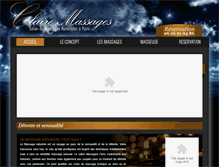 Tablet Screenshot of claire-massages-naturiste.fr